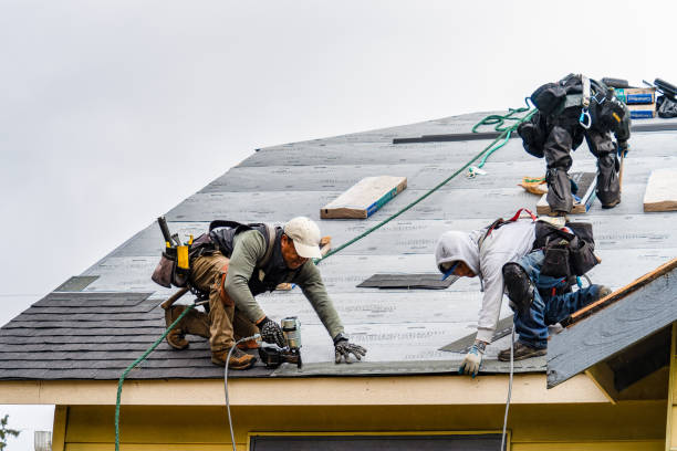 Professional Roofing technician working in West Groton, MA
